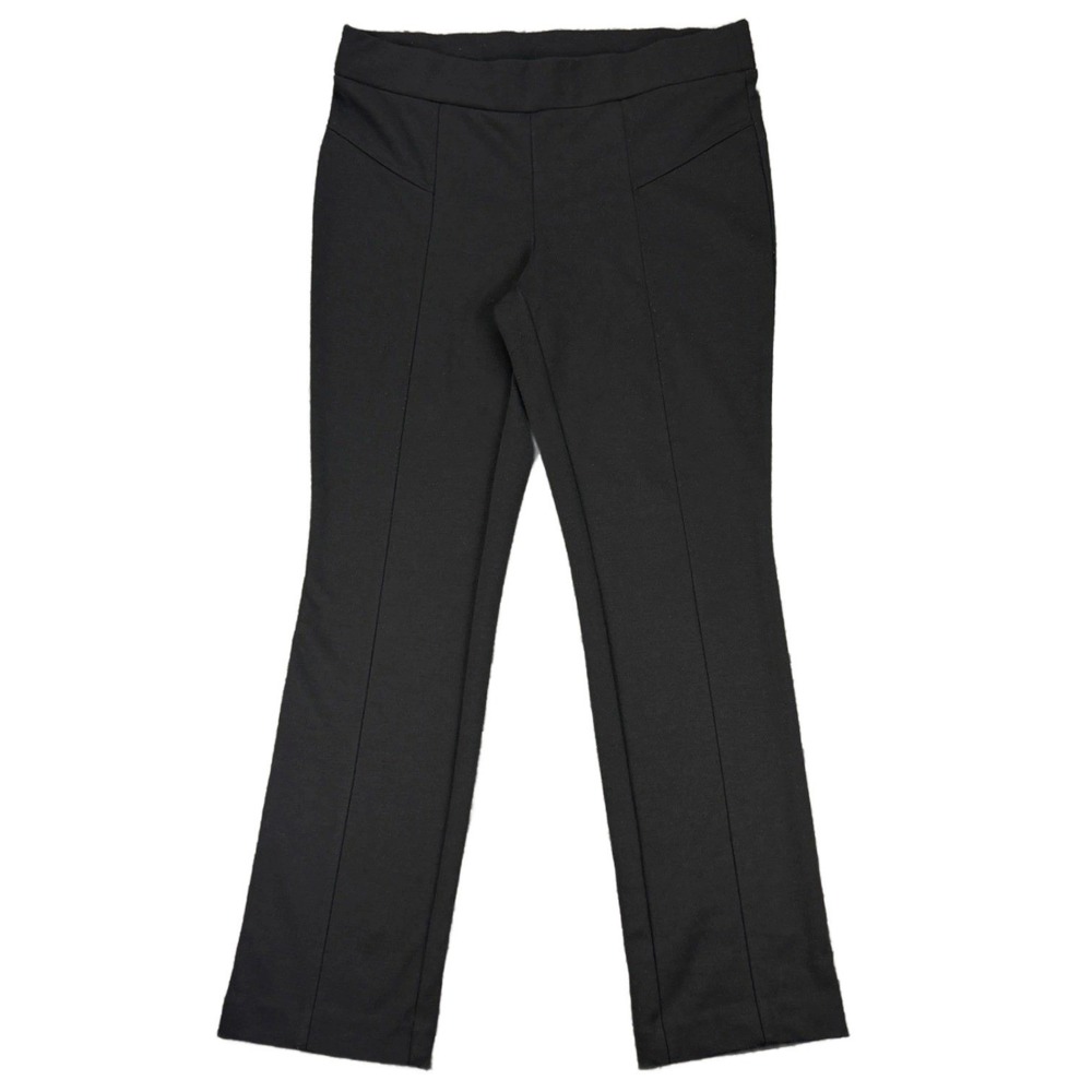 Rafaella Classic Women's 8P Pocketless Black Leggings Pants Stretch Work Casual